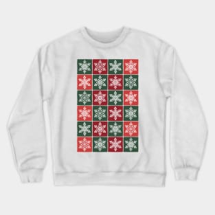 Christmas pattern with snowflakes Crewneck Sweatshirt